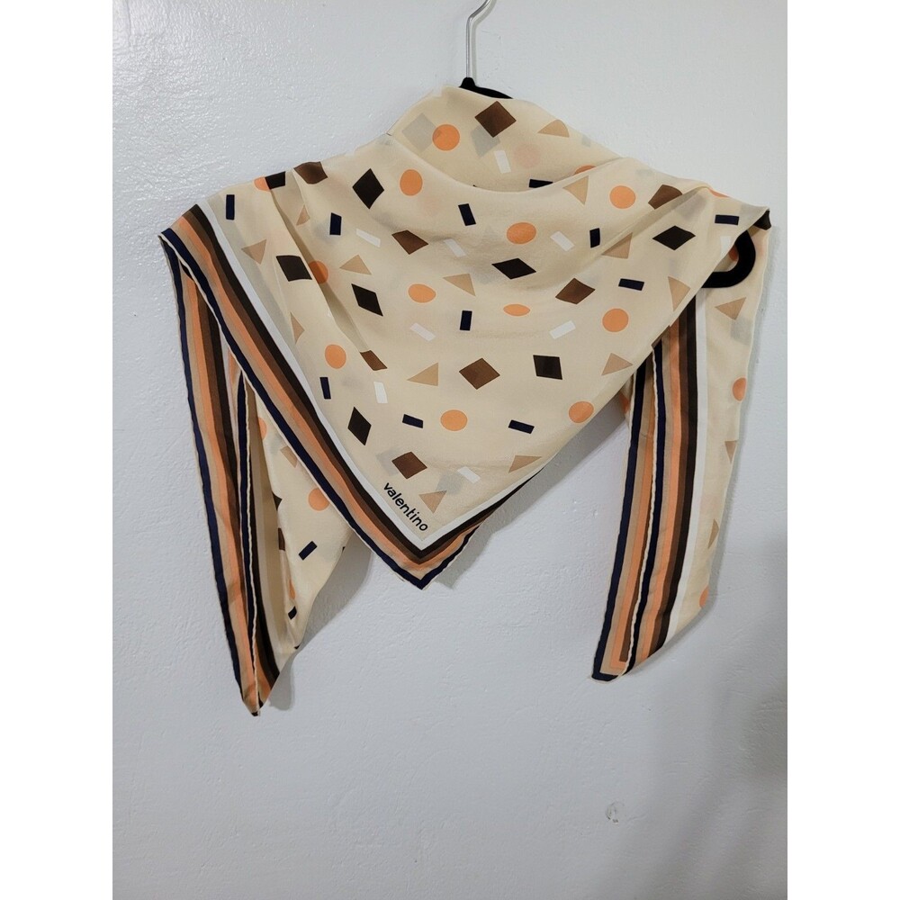 Vintage Valentino Silk Scarf 60s/70 Palazzo Print Vintage Academic MCM Retro